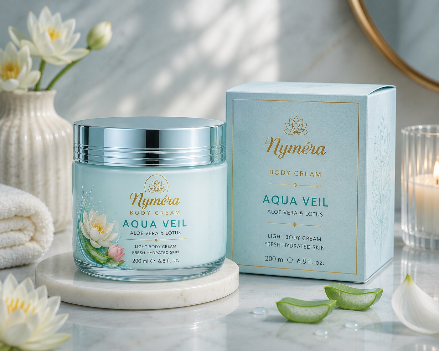 Nymera Vücut Kremi Aqua koleksiyonu